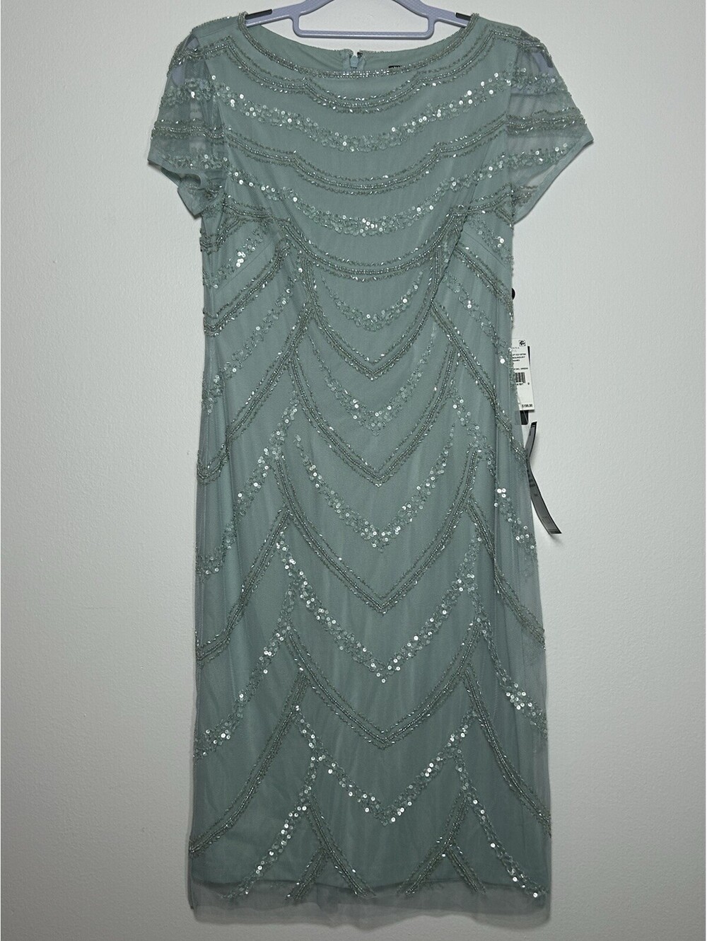 Adrianna PapellWomen's Beaded Cap-Sleeve Sheath Dress Size 2